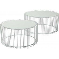 Coffee Table Wire White (2/Set) Kare Design