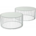 Coffee Table Wire White (2/Set) Kare Design