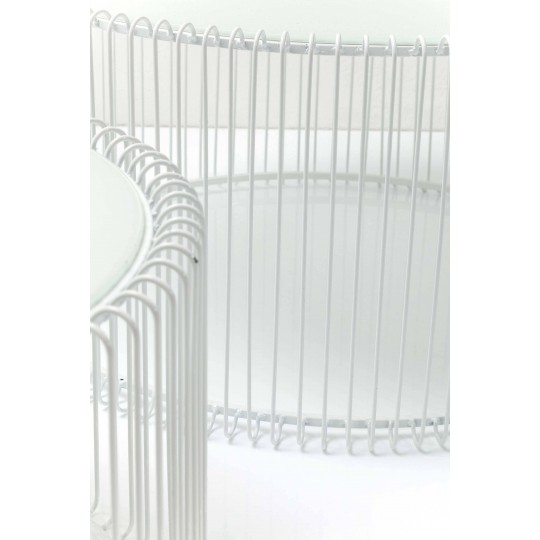 Coffee Table Wire White (2/Set) Kare Design