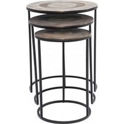 Side Table Marrakesh (3/Set) Ø48cm Kare Design