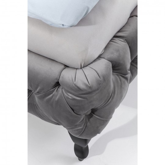 Bed Desire Velvet Silver Grey 160x200 cm Kare Design Bed Desire Velvet Silver Grey 160x200 cm Kare Design