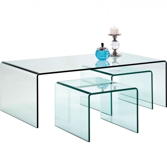 Coffee Table Clear Club (3/Set) Kare Design Coffee Table Clear Club (3/Set) Kare Design