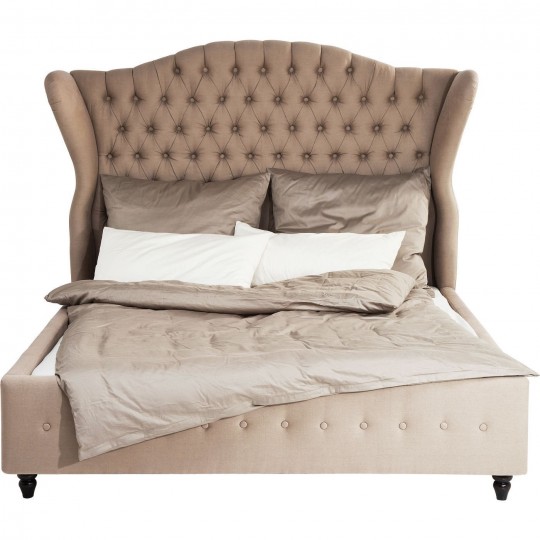 Bed City Spirit Linen Natural 160x200cm Kare Design Bed City Spirit Linen Natural 160x200cm Kare Design