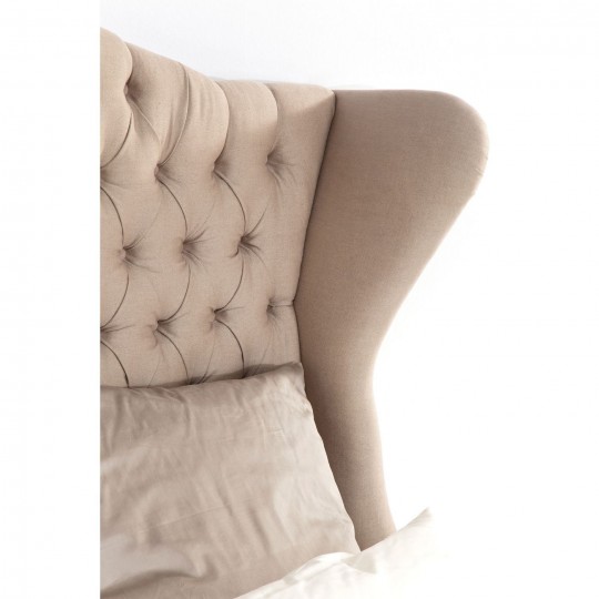 Bed City Spirit Linen Natural 180x200cm Kare Design Bed City Spirit Linen Natural 180x200cm Kare Design