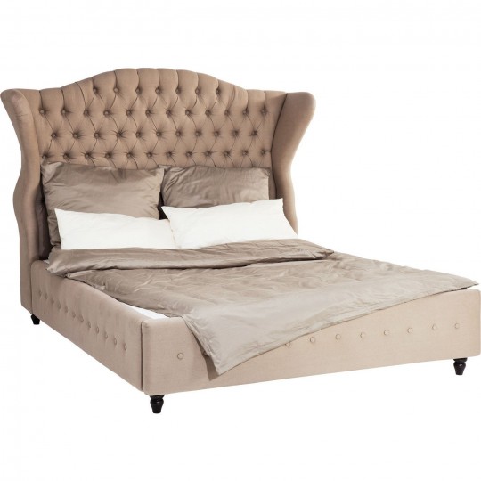Bed City Spirit Linen Natural 180x200cm Kare Design Bed City Spirit Linen Natural 180x200cm Kare Design