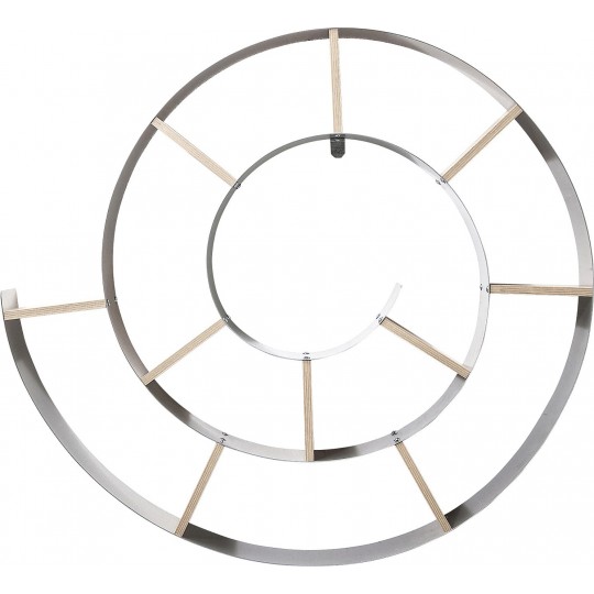 Wall Shelf Snail silver Kare Design