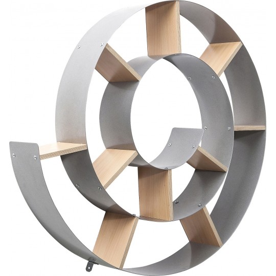Wall Shelf Snail silver Kare Design