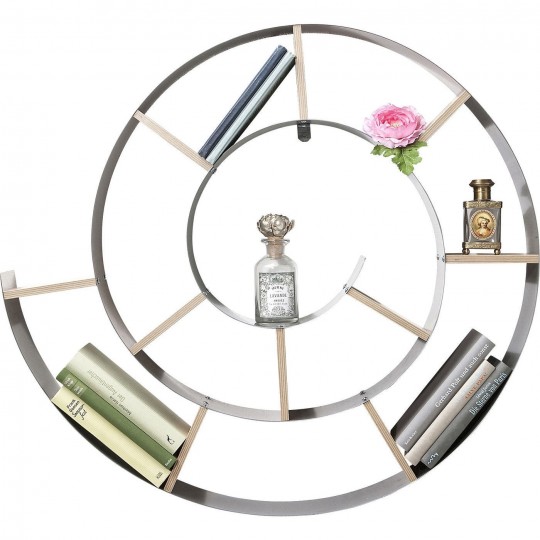 Wall Shelf Snail silver Kare Design