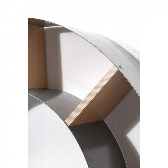 Wall Shelf Snail silver Kare Design