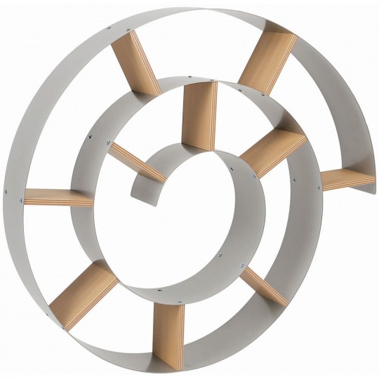 Wall Shelf Snail silver Kare Design