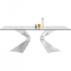 Table Gloria Chrome 200x100cm Kare Design