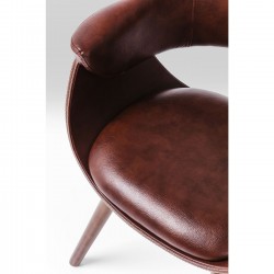 Chair with Armrest Nougat Kare Design