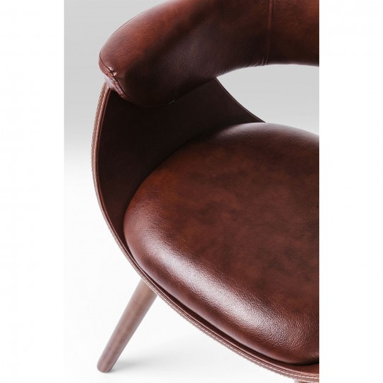 Chair with Armrest Nougat Kare Design