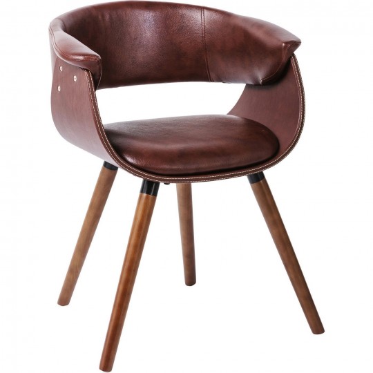 Chair with Armrest Nougat Kare Design