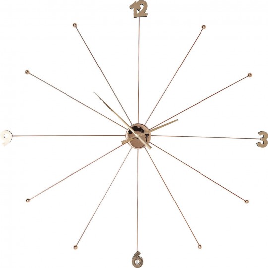 Wall Clock Like Umbrella Rose Gold Kare Design Wall Clock Like Umbrella Rose Gold Kare Design