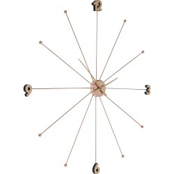 Wall Clock Like Umbrella Rose Gold Kare Design