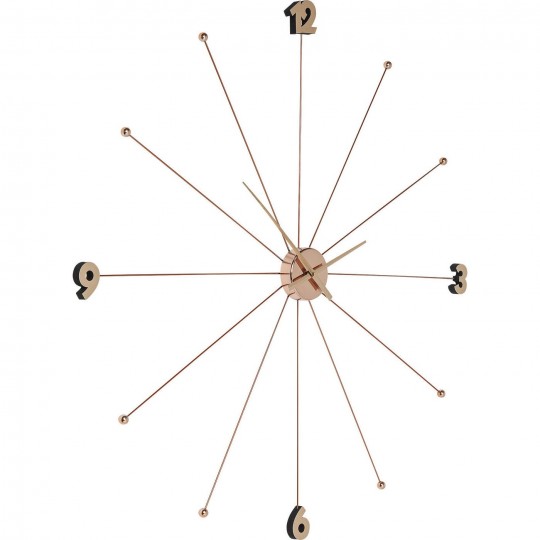 Wall Clock Like Umbrella Rose Gold Kare Design Wall Clock Like Umbrella Rose Gold Kare Design