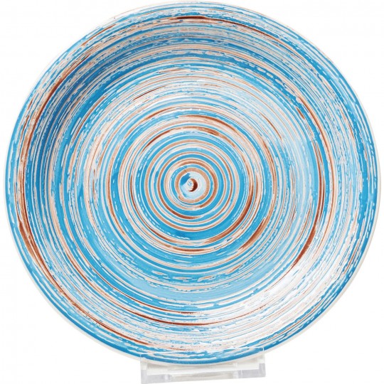 Plate Swirl Blue Ø27cm Kare Design