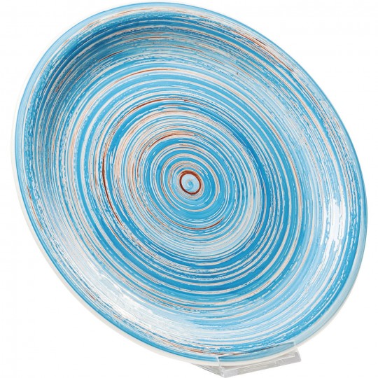Plate Swirl Blue Ø27cm Kare Design