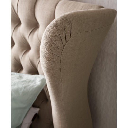 Bed City Spirit Linen Natural 180x200cm Kare Design Bed City Spirit Linen Natural 180x200cm Kare Design
