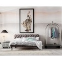 Bed Desire Velvet Silver Grey 180x200 cm Kare Design