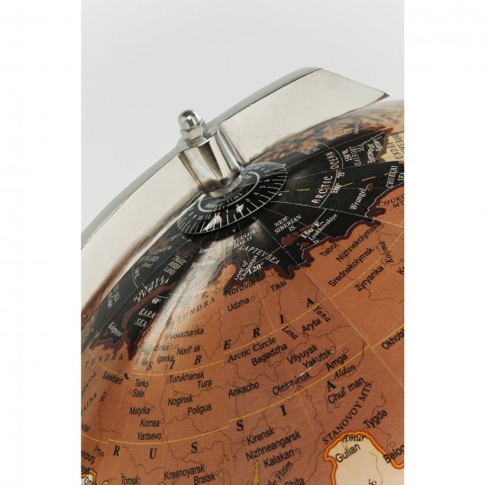 Deco Globe Earth Preto
