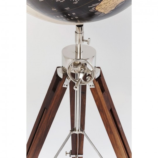 Deco Globe Earth Preto