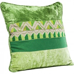 Cushion Green Ornaments  45x45cm Kare Design