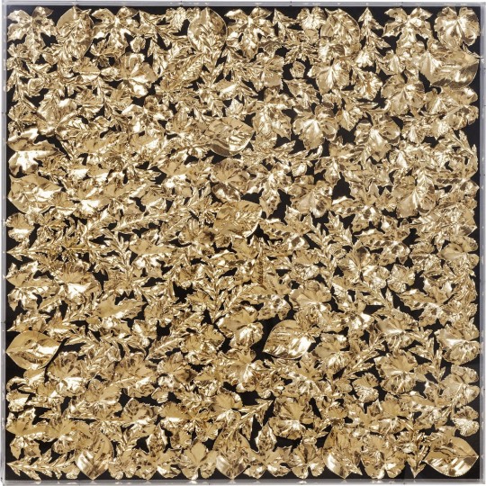 Quadro c/moldura Gold Leaf 120x120cm Quadro c/moldura Gold Leaf 120x120cm