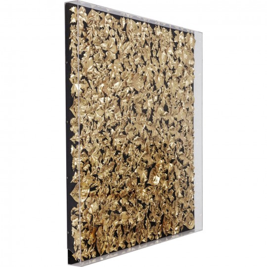 Quadro c/moldura Gold Leaf 120x120cm Quadro c/moldura Gold Leaf 120x120cm