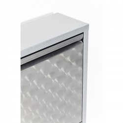 Shoe Container Caruso 3 Silver brushed Kare Design