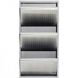Shoe Container Caruso 3 Silver brushed Kare Design