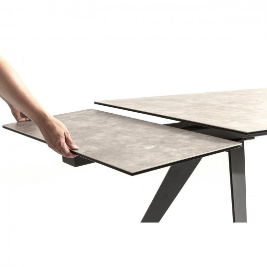 Mesa Extensível Amsterdam Dark 160(40+40)x90cm Mesa Extensível Amsterdam Dark 160(40+40)x90cm