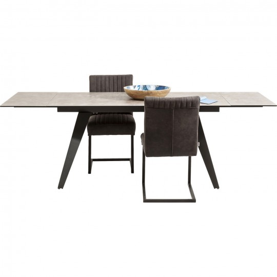 Mesa Extensível Amsterdam Dark 160(40+40)x90cm Mesa Extensível Amsterdam Dark 160(40+40)x90cm