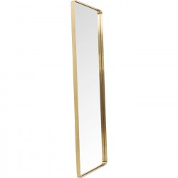 Mirror Curve Rectangular Brass 200x70cm Kare Design
