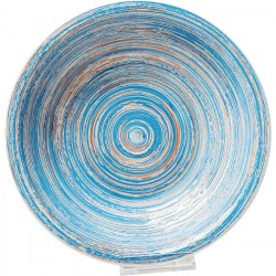 Plate Deep Swirl Blue Ø21cm Kare Design