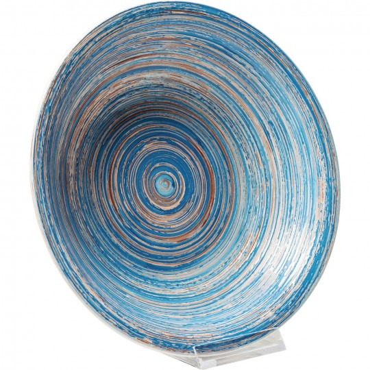 Plate Deep Swirl Blue Ø21cm Kare Design