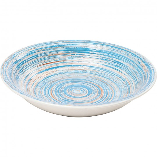 Plate Deep Swirl Blue Ø21cm Kare Design