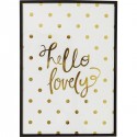 Quadro c/ moldura Hello Lovely 42x30cm-60386 (5)