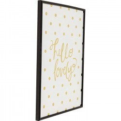 Quadro c/ moldura Hello Lovely 42x30cm-60386 (3)