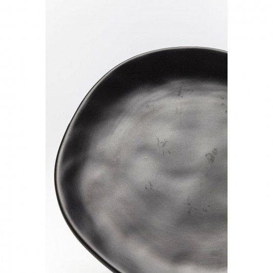 Plate Organic Black Ø26cm Kare Design