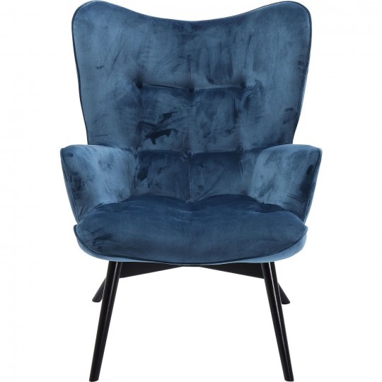 Armchair Black Vicky Velvet Bluegreen Kare Design Armchair Black Vicky Velvet Bluegreen Kare Design