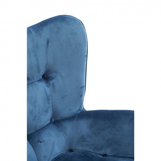 Armchair Black Vicky Velvet Bluegreen Kare Design Armchair Black Vicky Velvet Bluegreen Kare Design