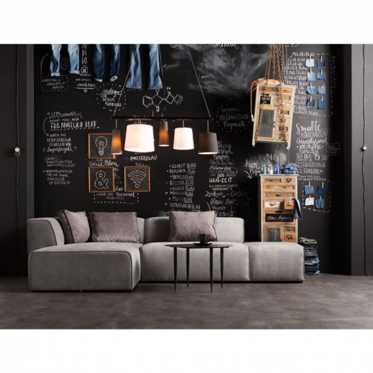 Sofá Infinity Cinzento c/chaise à esq. Sofá Infinity Cinzento c/chaise à esq.
