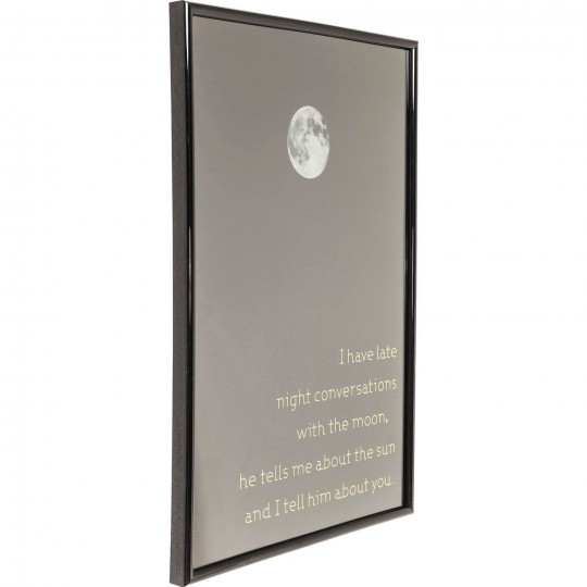 Quadro c/ moldura Moon 41x29cm