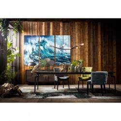 Picture Glass Triptychon Wave 160x240cm (3/Set) Kare Design