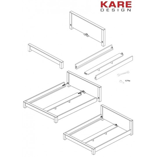 Bed Puro 160x200cm Kare Design Bed Puro 160x200cm Kare Design
