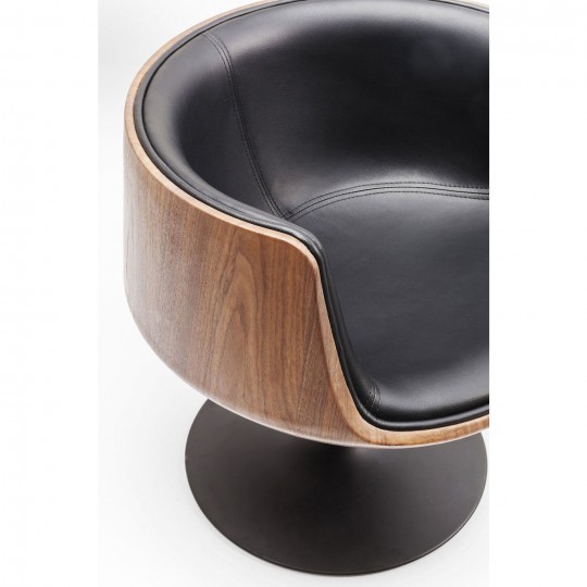 Swivel Armchair Club Walnut Kare Design Swivel Armchair Club Walnut Kare Design
