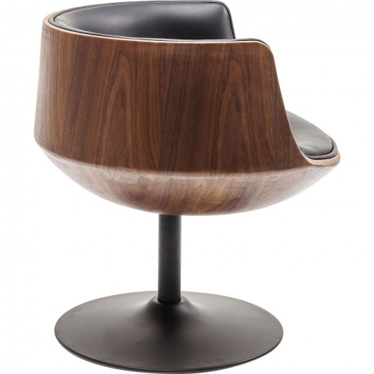 Swivel Armchair Club Walnut Kare Design Swivel Armchair Club Walnut Kare Design