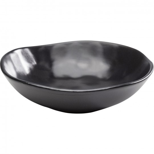 Plate Deep Organic Black Ø22cm Kare Design
